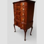 George I Style Mahogany Chest on Stand – Serpentine Front, Brass Handles - Image 7