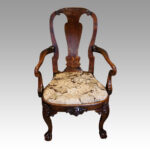 George I style walnut armchair
