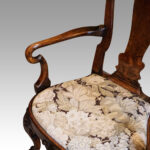 George I style walnut armchair - Image 6