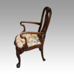George I style walnut armchair - Image 7