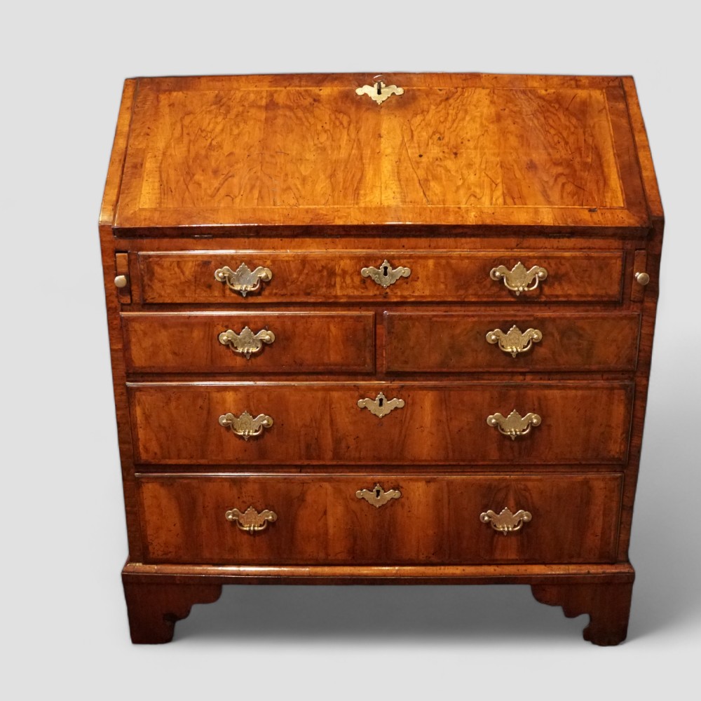 George-I-walnut-bureau-1.jpg George II walnut bureau - Image 1