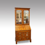 George I Walnut Bureau Bookcase