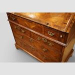 George I walnut bureau fitted a well - Image 3