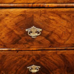 George I walnut chest - Image 6