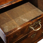 George I walnut chest of drawers - Image 6