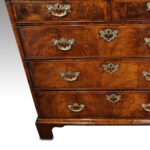 George I walnut chest of drawers - Image 4