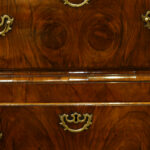 George II walnut chest on chest - Image 5