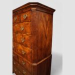George I walnut chest on chest - Image 5
