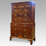 18thc. walnut chest on chest - Image 2