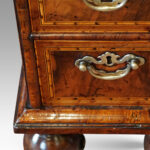 George I walnut kneehole - Image 7