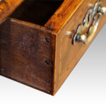 George I walnut kneehole - Image 5