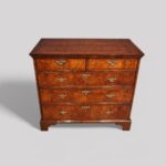 George II burr elm chest