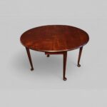 George II mahogany pad foot table