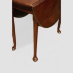 George II mahogany pad foot table - Image 6