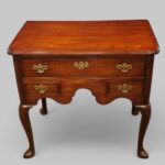 George II red walnut lowboy