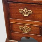 George II red walnut lowboy - Image 6