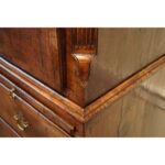 George II walnut tallboy with sunburst - Image 6
