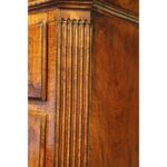 George II walnut tallboy with sunburst - Image 11