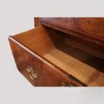 George II walnut tallboy with sunburst - Image 10