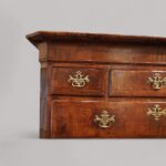 George II walnut tallboy with sunburst - Image 7