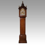 George III walnut longcase clock by Bentley London