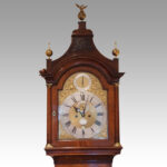 George III walnut longcase clock by Bentley London - Image 2