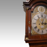 George III walnut longcase clock Bentley London - Image 14