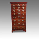 George III mahogany Irish tallboy chest Now Sold - Image 2