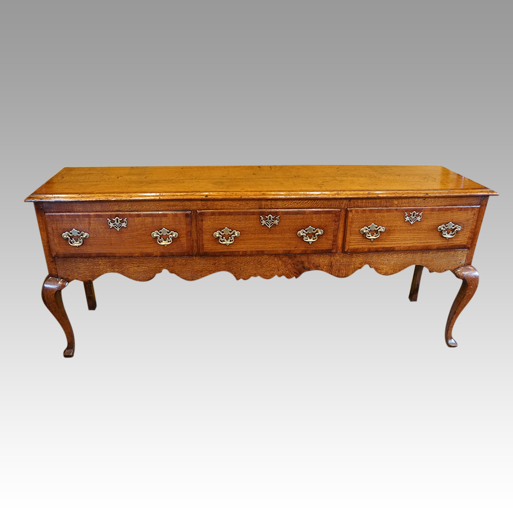 George-III-cabriole-leg-dresser-base.jpg George III cabriole leg dresser base - Image 1