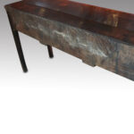George III country oak dresser base - Image 9