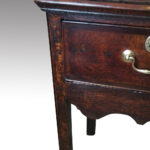George III country oak dresser base - Image 6