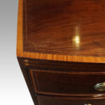 George III inlaid bow front chest - Image 8