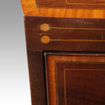 George III inlaid bow front chest - Image 5