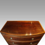 George III inlaid bow front chest - Image 2