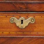 George III inlaid kneehole - Image 8