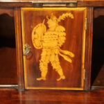 George III inlaid mahogany bureau - Image 8