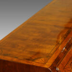 George III inlaid walnut bureau NOW SOLD - Image 11