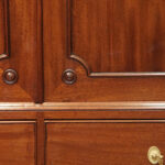 George III mahogany cupboard press - Image 7