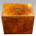 George III mahogany inlaid casket - Image 10