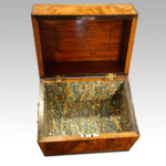 George III mahogany inlaid casket - Image 3