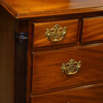 George III mahogany North Country chest - Image 3