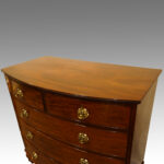 George III mahogany bow front chest Now Sold - Image 4