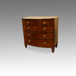 George III mahogany bow front chest Now Sold - Image 3