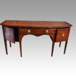 George III mahogany bow sideboard - Image 9