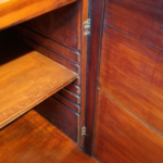 George III mahogany breakfront bookcase - Image 12