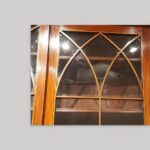 George III mahogany breakfront bookcase - Image 9
