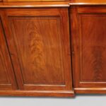 George III mahogany breakfront bookcase - Image 7