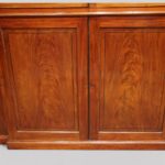 George III mahogany breakfront bookcase - Image 8
