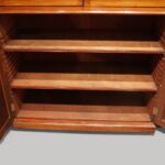 George III mahogany breakfront bookcase - Image 5