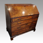 George III mahogany bureau - Image 2